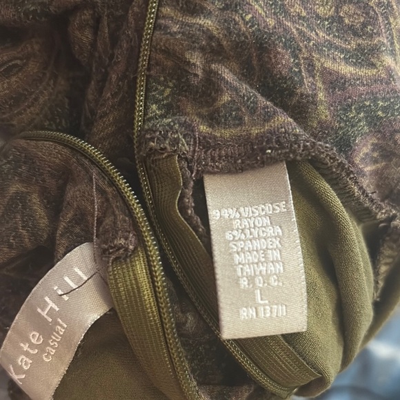 Kate Hill Black Turtleneck Sweater Elegant and Versatile Women’s Large‎ Paisley - Picture 12 of 12